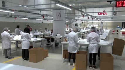 Malatya'da maske üretiminde hedef: 3 milyon