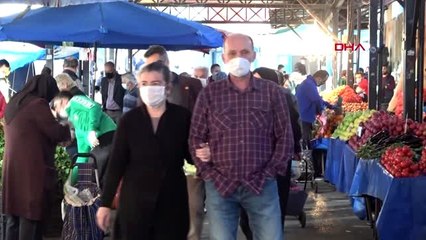 Bursa pazarlarında, sokağa çıkma yasağı öncesi yoğunluk