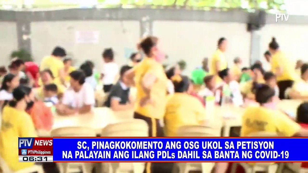 SC, pinagkokomento ang OSG ukol sa petisyon na palayain ang ilang PDLs dahil sa banta ng CoVID-19
