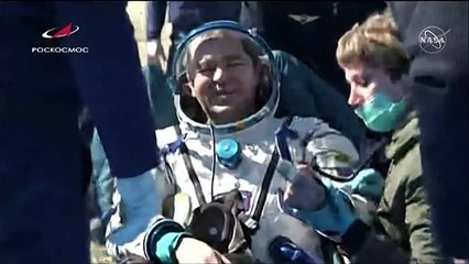 عودة ثلاثة رواد من الفضاء وسط تفشي أزمة كورونا على الأرض