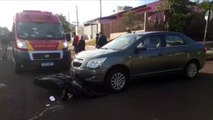 Duas pessoas ficam feridas em acidente no Bairro Floresta