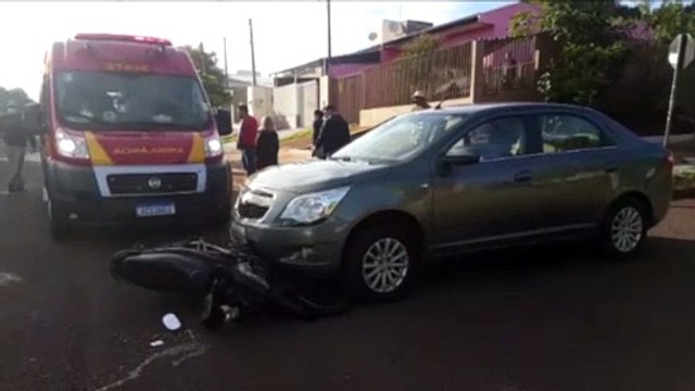 Duas pessoas ficam feridas em acidente no Bairro Floresta