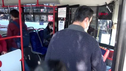 İZMİR Otobüse binemeyen yolcular ile şoförler tartıştı