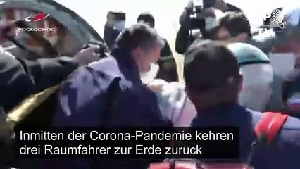 Astronauten landen auf der Corona-Erde