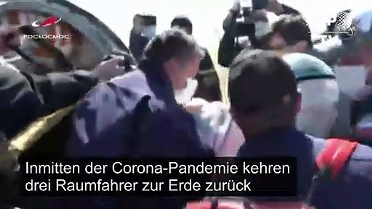 Astronauten landen auf der Corona-Erde
