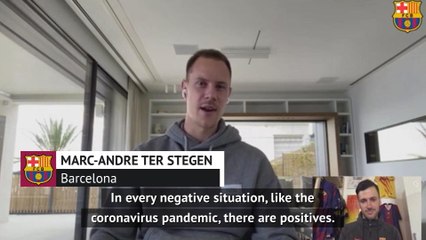 Descargar video: Ter Stegen opens up about life as a dad amid coronavirus pandemic