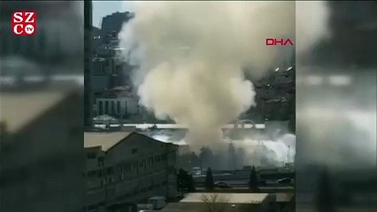 Halkalı'da kağıt fabrikasında yangın