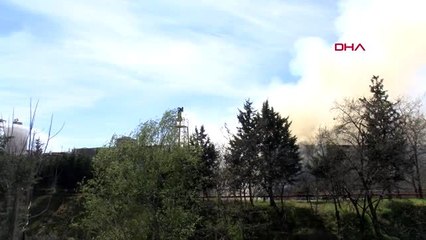 HALKALI'DA KAĞIT FABRİKASINDA YANGIN