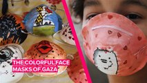 The artists inspiring people to wear face masks in Gaza