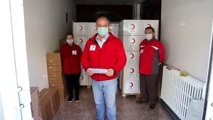 İrfan Can Kahveci, Türk Kızılaya 300 gıda kolisi bağışladı - MUĞLA