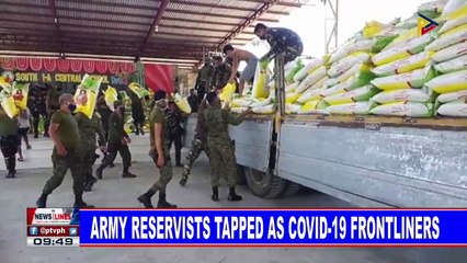 Army reservists tapped as CoVID-19 frontliners