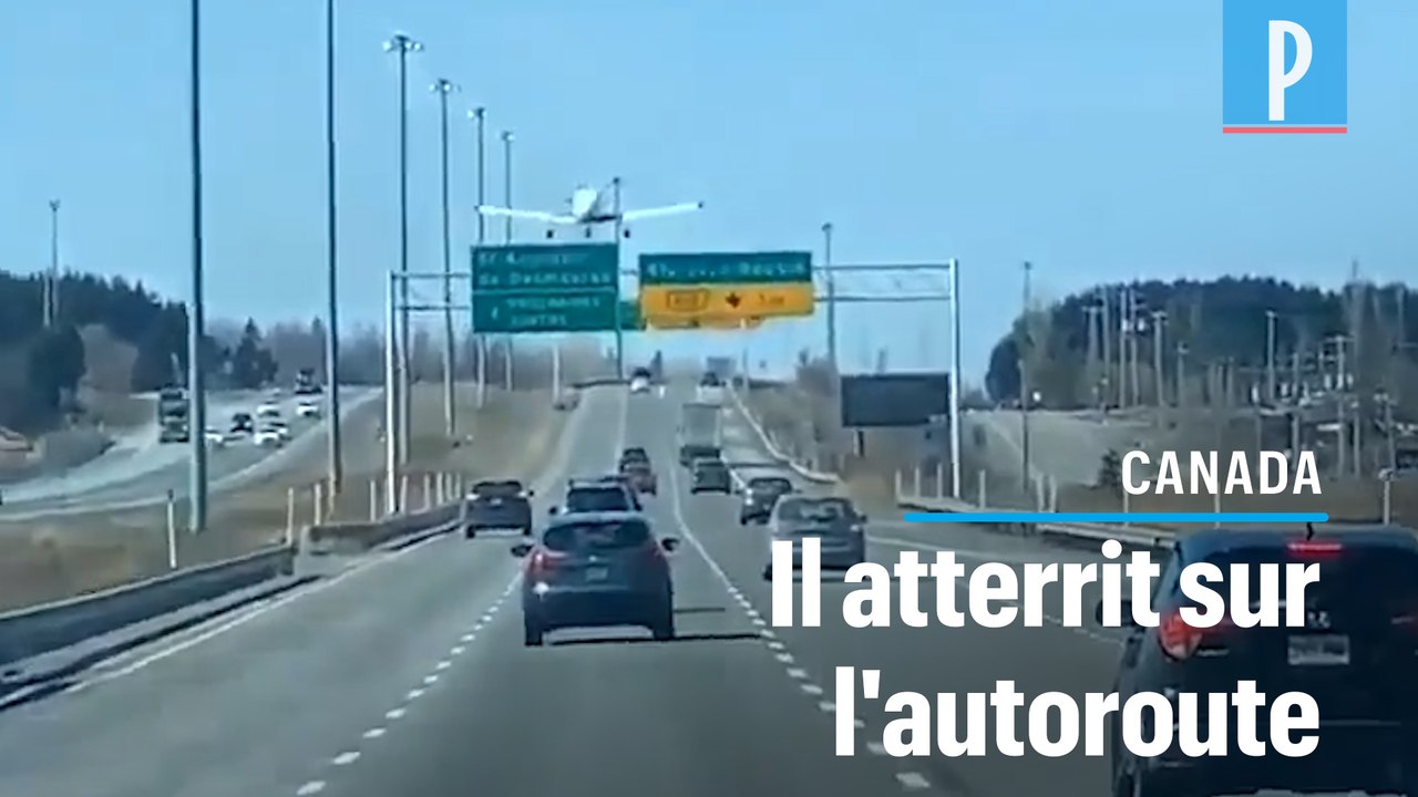 Canada : Un avion atterrit en urgence en plein milieu de l'autoroute