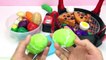 Fun to Learn Names of Fruit and Vegetables with Barbecue BBQ Toy Velcro Cutting Fruits