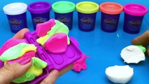 Fun Making 3 Ice Cream out of Play Doh and Learn Colors I Surprise Toys Kinder Surprise Eggs