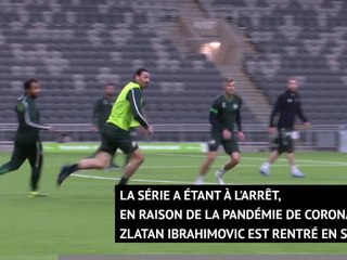 Suède - Ibrahimovic s'entraîne avec son club d'Hammarby