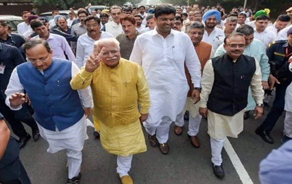 Haryana: Khattar To Take Oath As CM, Dushyant Chautala As His Deputy