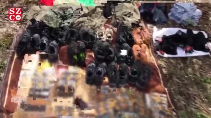 Jandarmadan teröristlerin sığınaklarına baskın