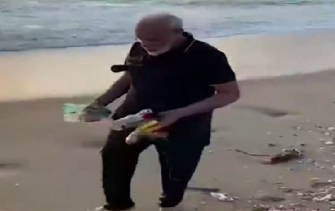 How PM Modi Promoted 'Clean India Mission' At Mamallapuram Beach