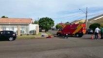 Motociclista fica ferido em acidente no Bairro Neva