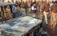 News Nation Bulandshahr ground report: mob set fire to dozens of vehicles