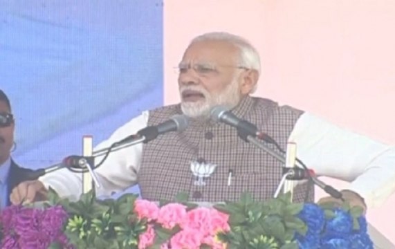 Prime Minister Narendra Modi addresses rally in Rajasthan