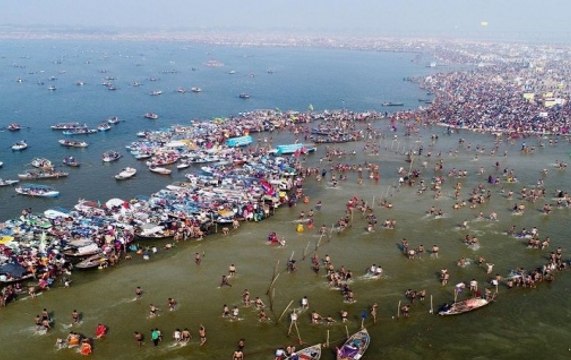 Devotees gather at Prayagraj for holy dip on Paush Purnima