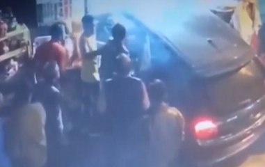 Watch: Speeding car struck general store caught on camera in Delhi