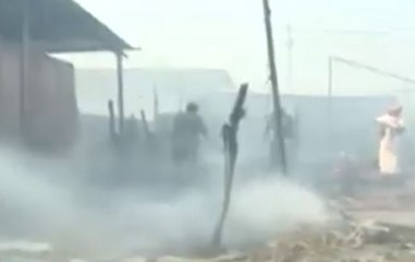 Massive fire breaks out at Digambar Akhada after cylinder blast