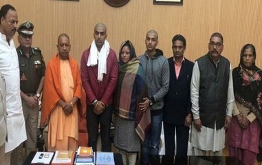 Uttar Pradesh: Family of murdered cop receives Rs 50 lakh as ex-gratia