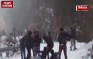 Watch: Nainital receives season's first snowfall, roads blocked