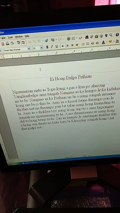 Typing computer