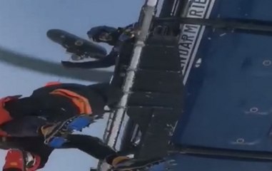 France: Helicopter makes dramatic landing to rescue skier