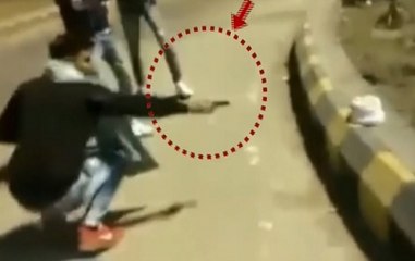 Uttar Pradesh: Youth celebrates birthday by firing on the cake