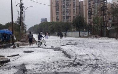 Cut 2 Cut: Thick blanket of hail leaves Delhi NCR white
