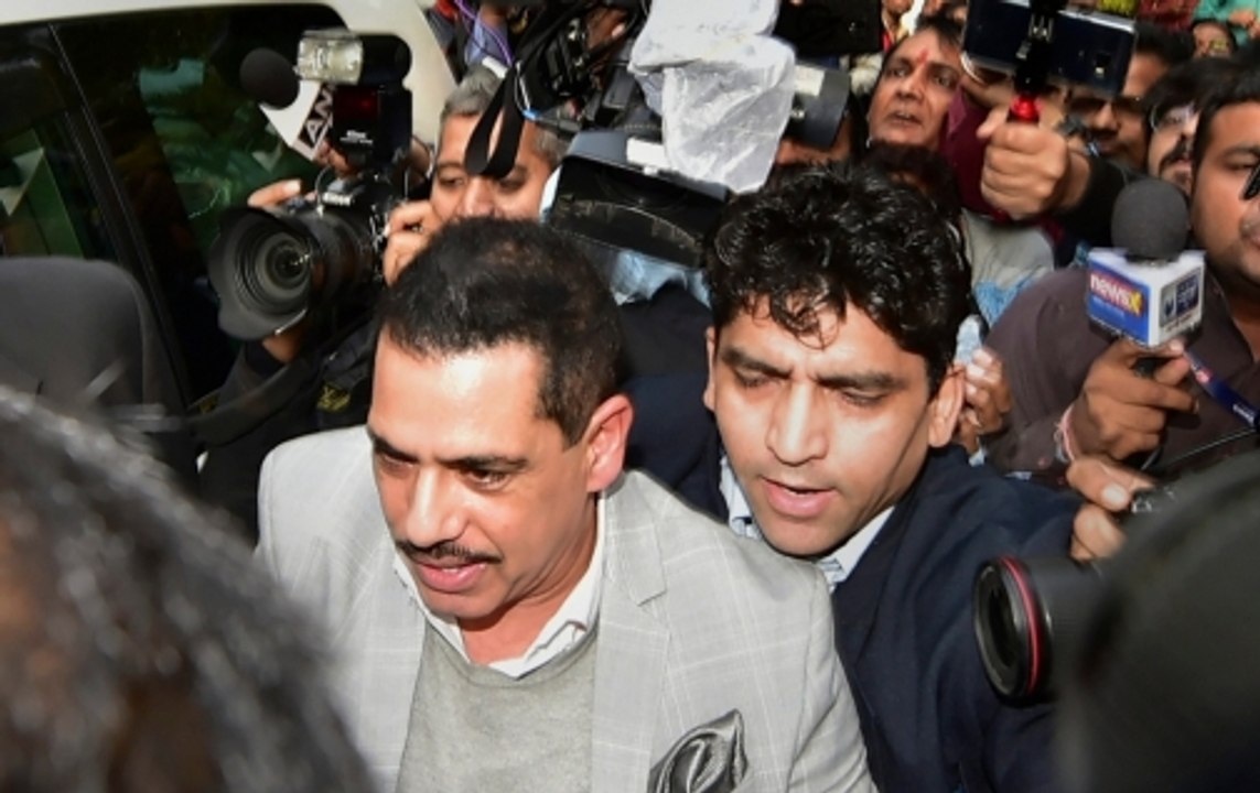 Robert Vadra leaves ED office, to return after lunch