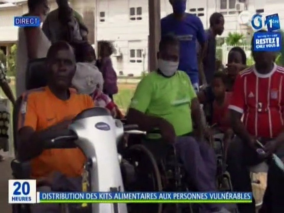 RTG / Covid 19 - Akanda : Distribution des kits alimentaires aux personnes vulnérables par la banque alimentaire