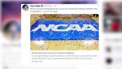 NCAA Reportedly Is Waiving Standardized Tests For Freshman Due To COVID-19