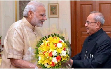 Ahead of second term, PM Modi meets former President Pranab Mukherjee