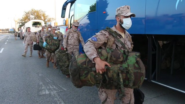 Militares españoles y extranjeros regresan de Mali