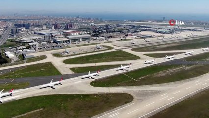 Atatürk Havalimanı pisti, uçakların park alanı oldu
