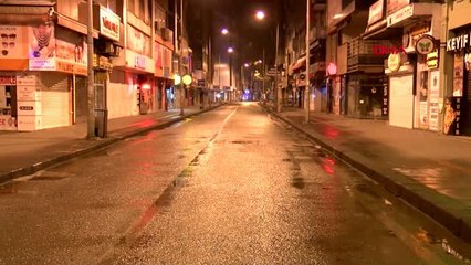 Zonguldak, yasağın başlamasıyla sessizliğe büründü