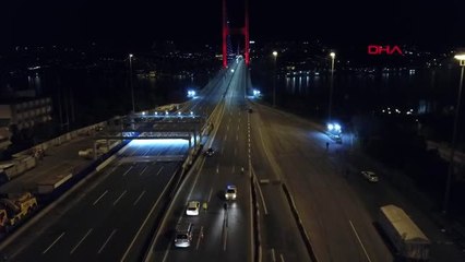 SOKAĞA ÇIKMA YASAĞIYLA BİRLİKTE POLİS DENETİMLERE BAŞLADI HAVADAN KÖPRÜ