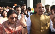 LS Elections 2019 Phase 5: Home Minister Rajnath Singh casts his vote