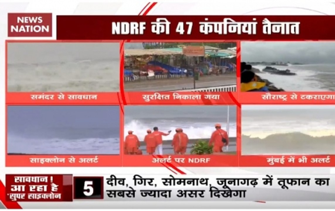 Cyclone Vayu deviates, Gujarat remains on high alert