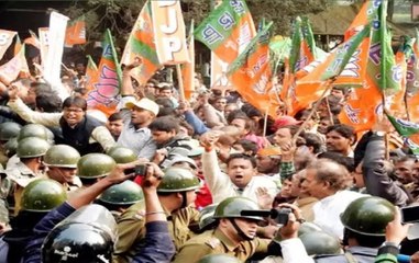 Ground report: BJP workers stage massive protest in Kolkata