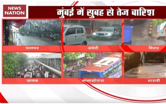 Mumbai receives heavy rain, waterlogging disrupts traffic
