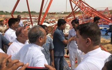 Rajasthan CM Ashok Gehlot meets kin of Barmer pandal collapse