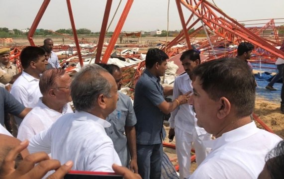 Rajasthan CM Ashok Gehlot meets kin of Barmer pandal collapse