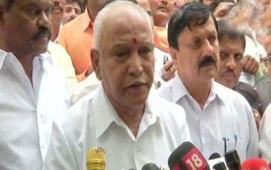 BS Yeddyurappa to meet Governor, wants to take oath as CM at 12:30 pm