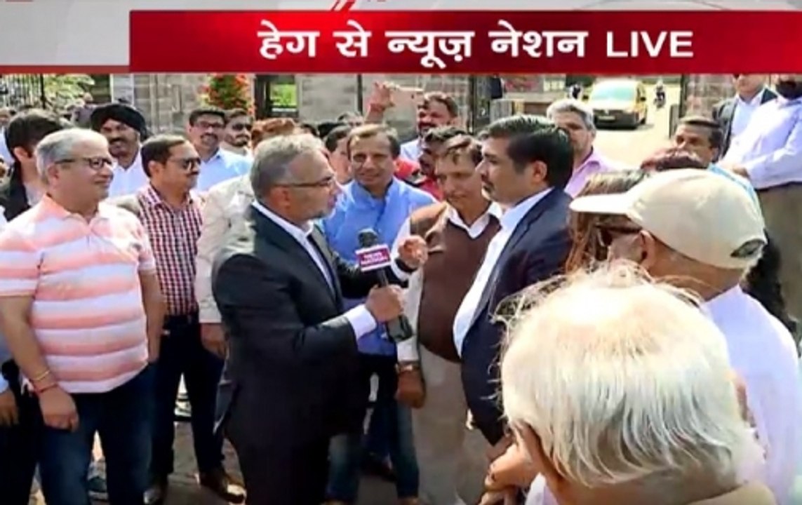 Kulbhushan Jadhav case: People raise pro-India slogan at ICJ